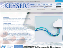 Tablet Screenshot of keysercs.com